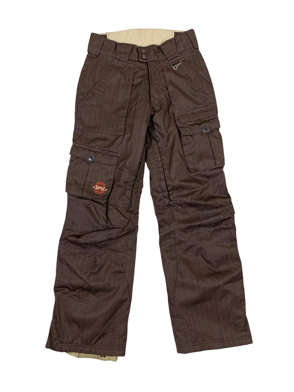 Sims Womens Brown Insulated Snow Ski Cargo Pants Utility Outdoor XS